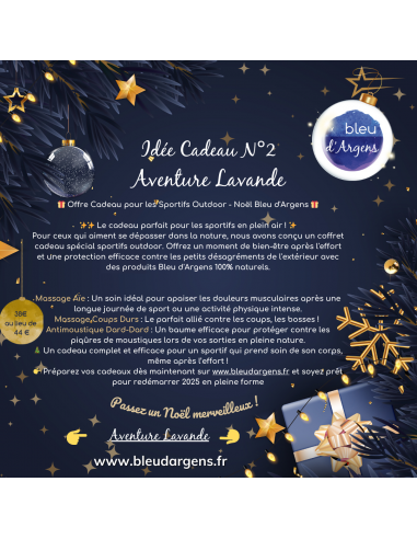 coffret de Noel  Idée cadeau Bleu d'Argens Pour les sportifs