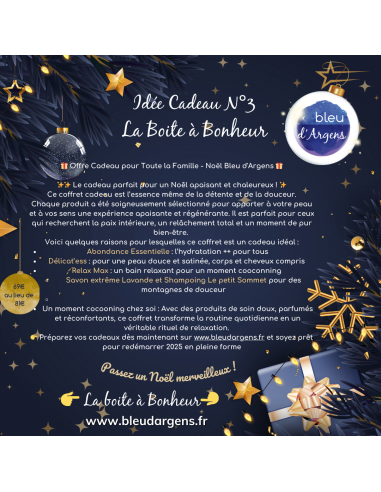 coffret de Noel Idée cadeau Bleu d'Argens pour toute la famille