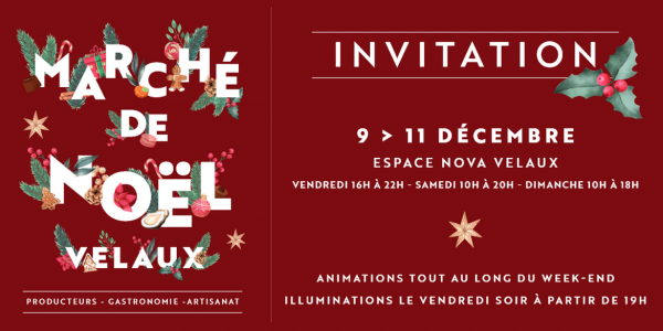 Marché de Noël Velaux 9 au 11 décembre 2022