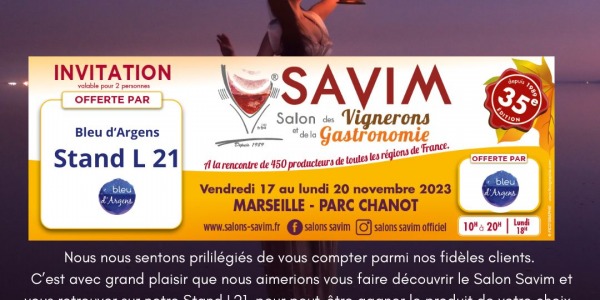 Invitations Savim Automne 2023